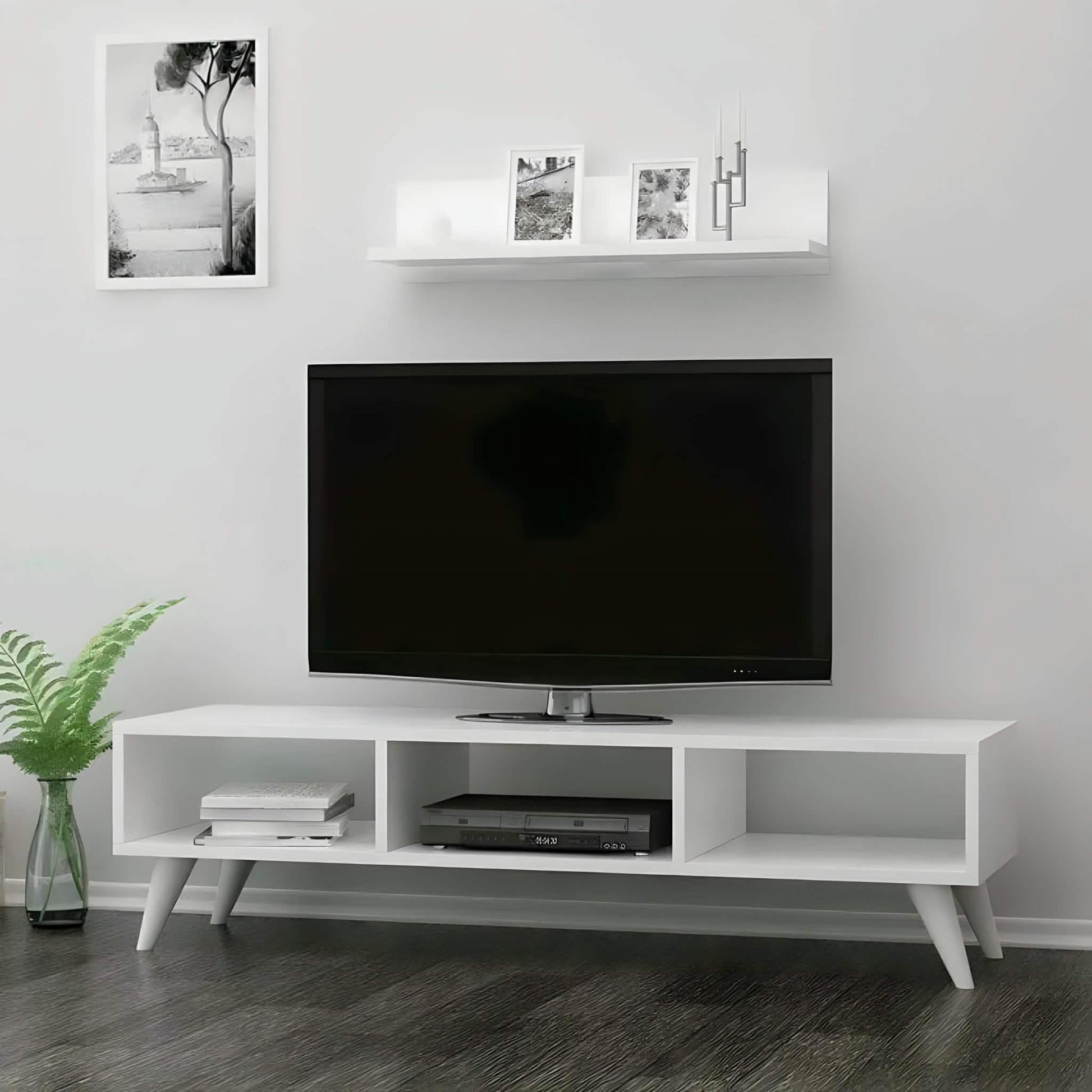 ترابيزة تليفزيون ام دي اف، 120*30*45 سم