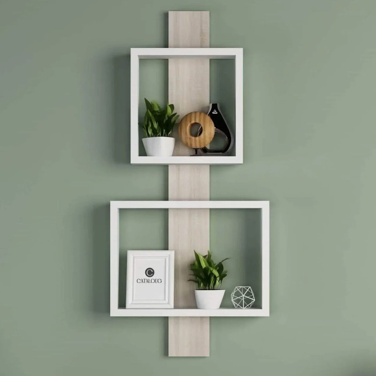 وحدة أرفف ام دي اف، 40*10*90 سم