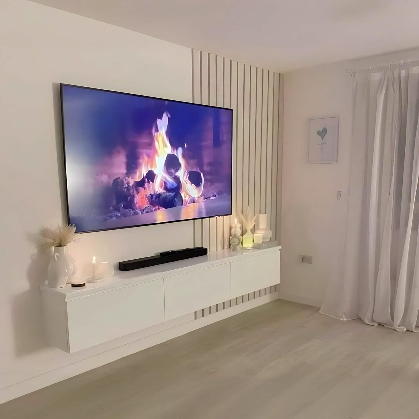 ترابيزة تليفزيون ام دي اف، 160*30*35 سم