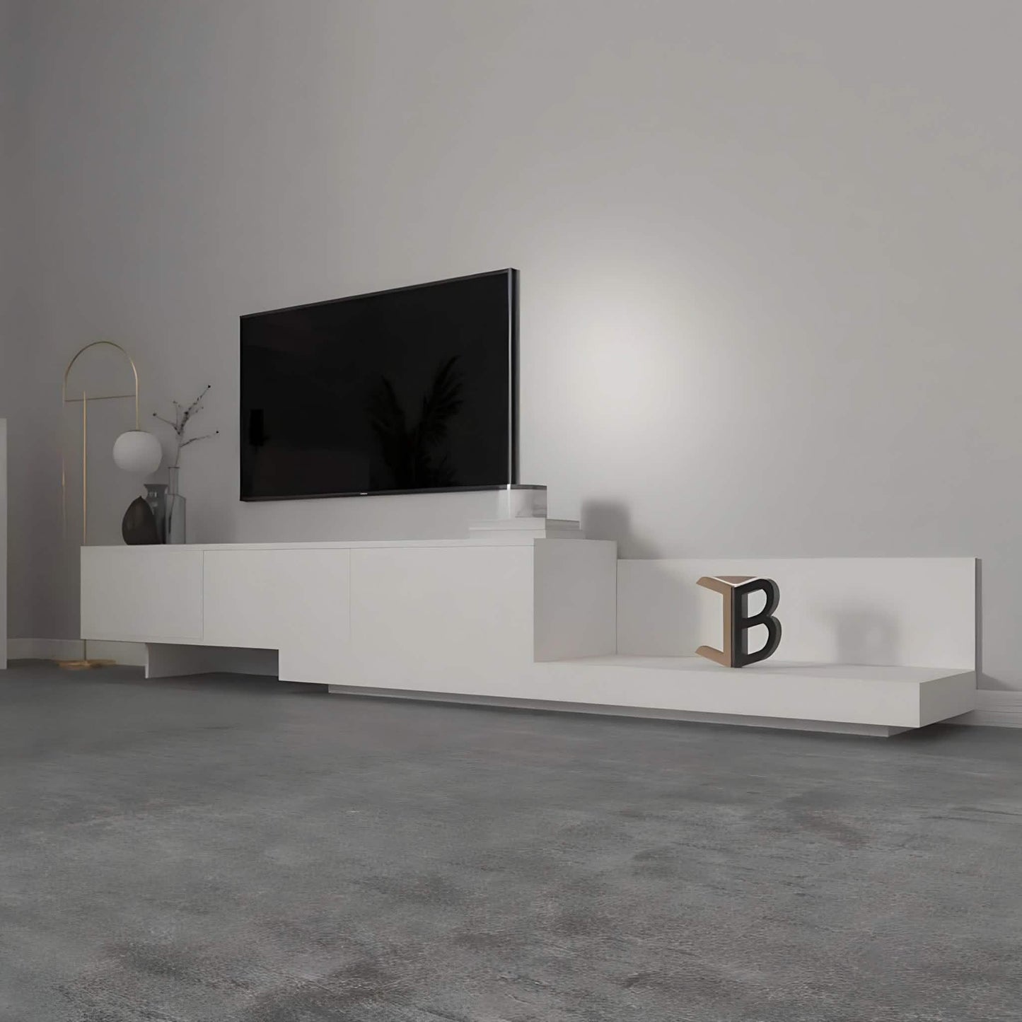 ترابيزة تليفزيون ام دي اف، 200*30*45 سم