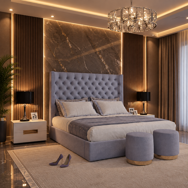 سرير كينج خشب كونتر، 160*195*100 سم