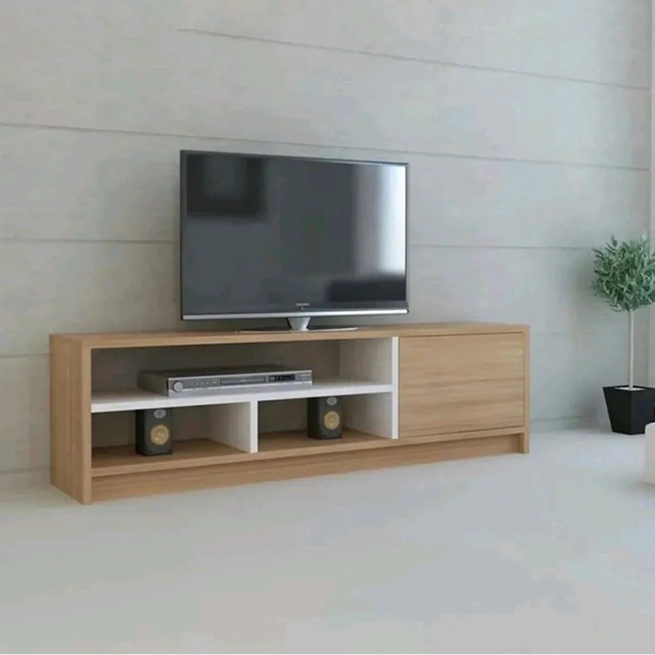 ترابيزة تليفزيون ام دي اف، 150*30*45 سم