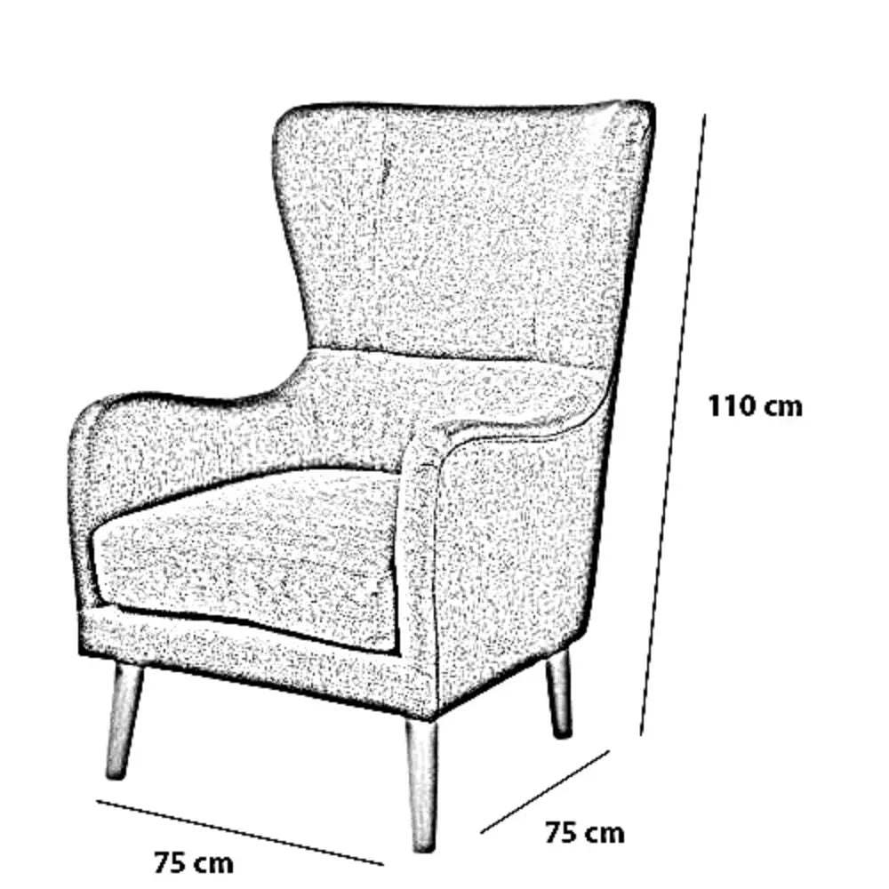 كرسي خشب زان، 75*75*110 سم