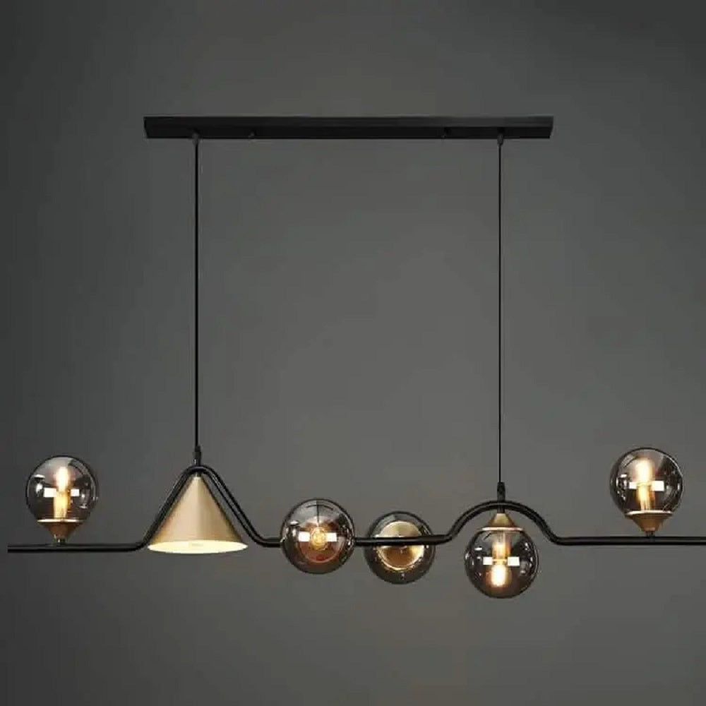 نجفة معدن و زجاج، 120*120 سم