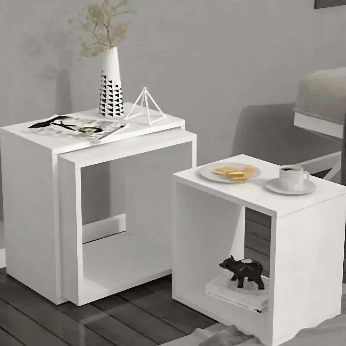 ترابيزة جانبية ام دي اف، 50*25*50 سم