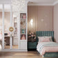 سرير فردي خشب ام دي اف و زان أحمر، 120*200*120 سم
