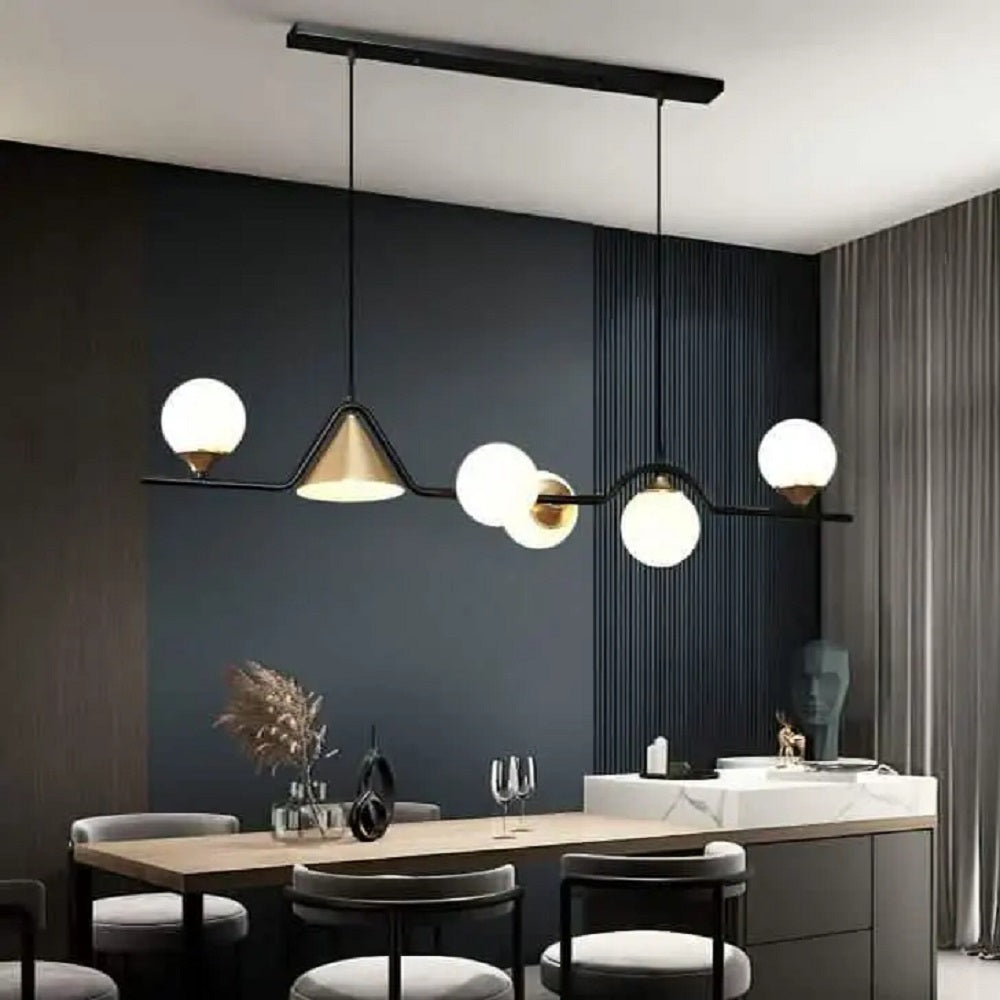 نجفة معدن و زجاج، 120*120 سم