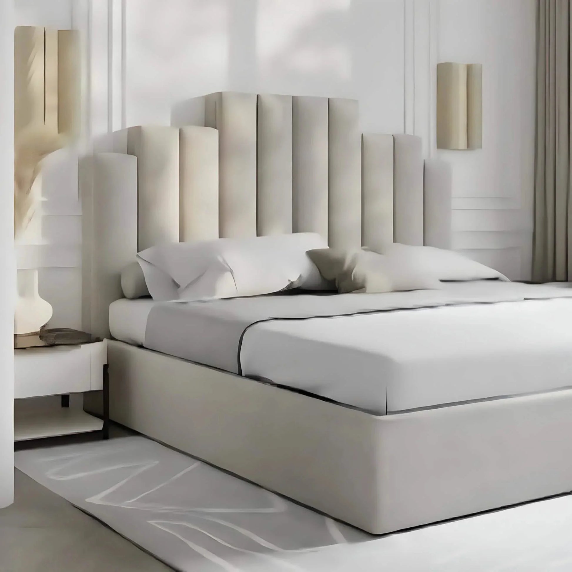 سرير كوين خشب كونتر، 140*195*120 سم