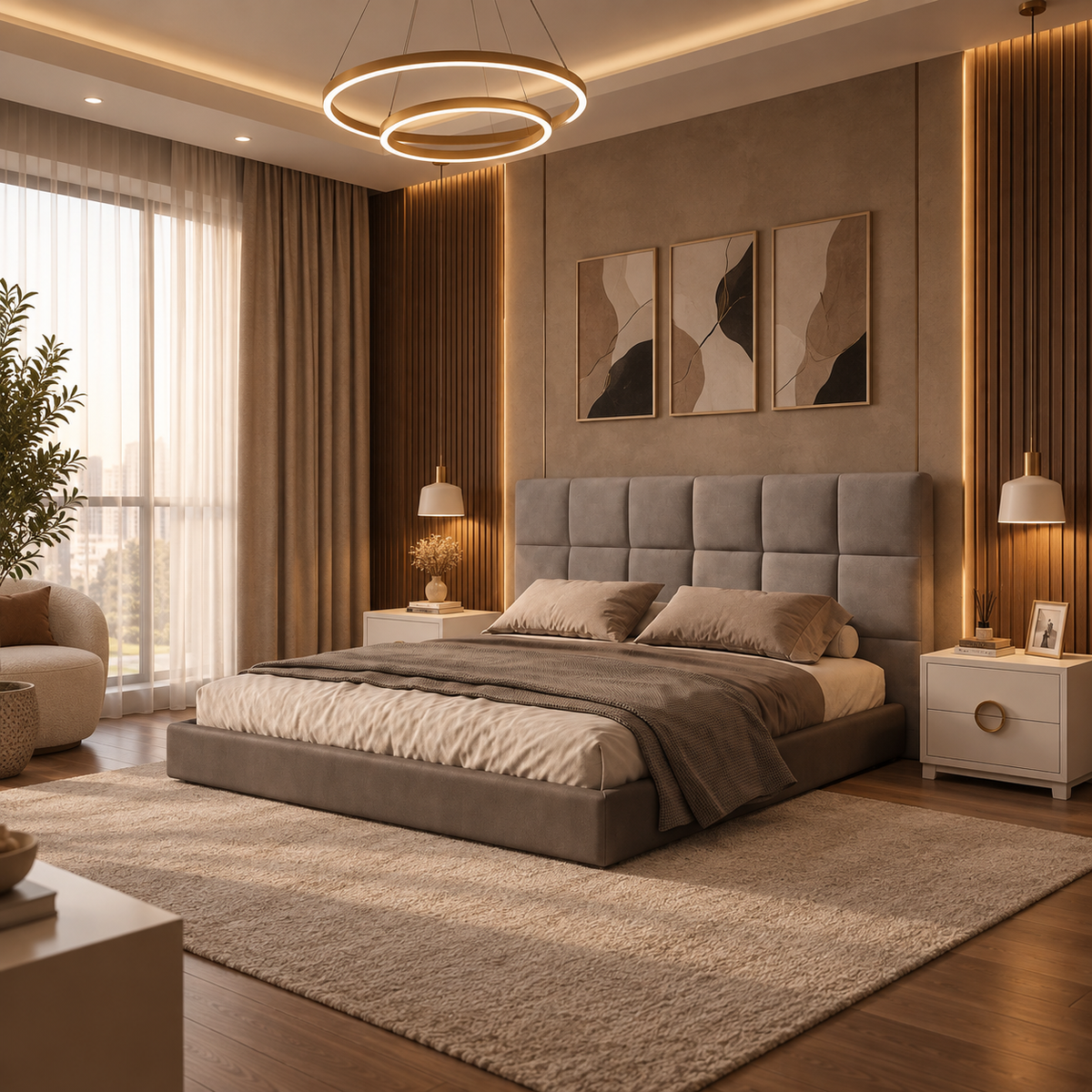 سرير فردي خشب كونتر، 120*195*100 سم