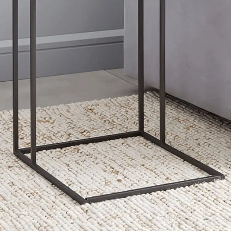 ترابيزة جانبية معدن بسطح جرانيت، 40*40*60 سم