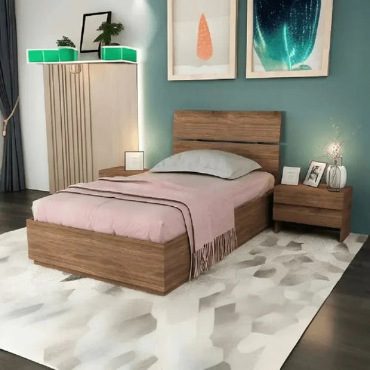 سرير خشب فردي ام دي اف، 120*200*30 سم