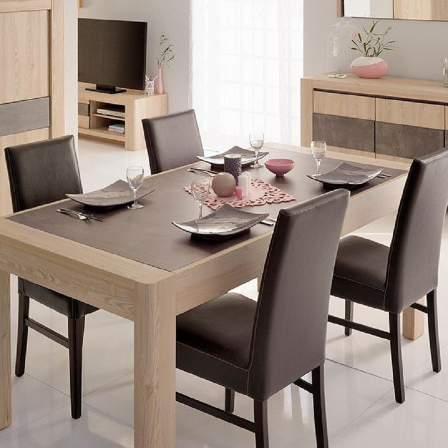 طقم سفرة ام دي اف، 5 قطع