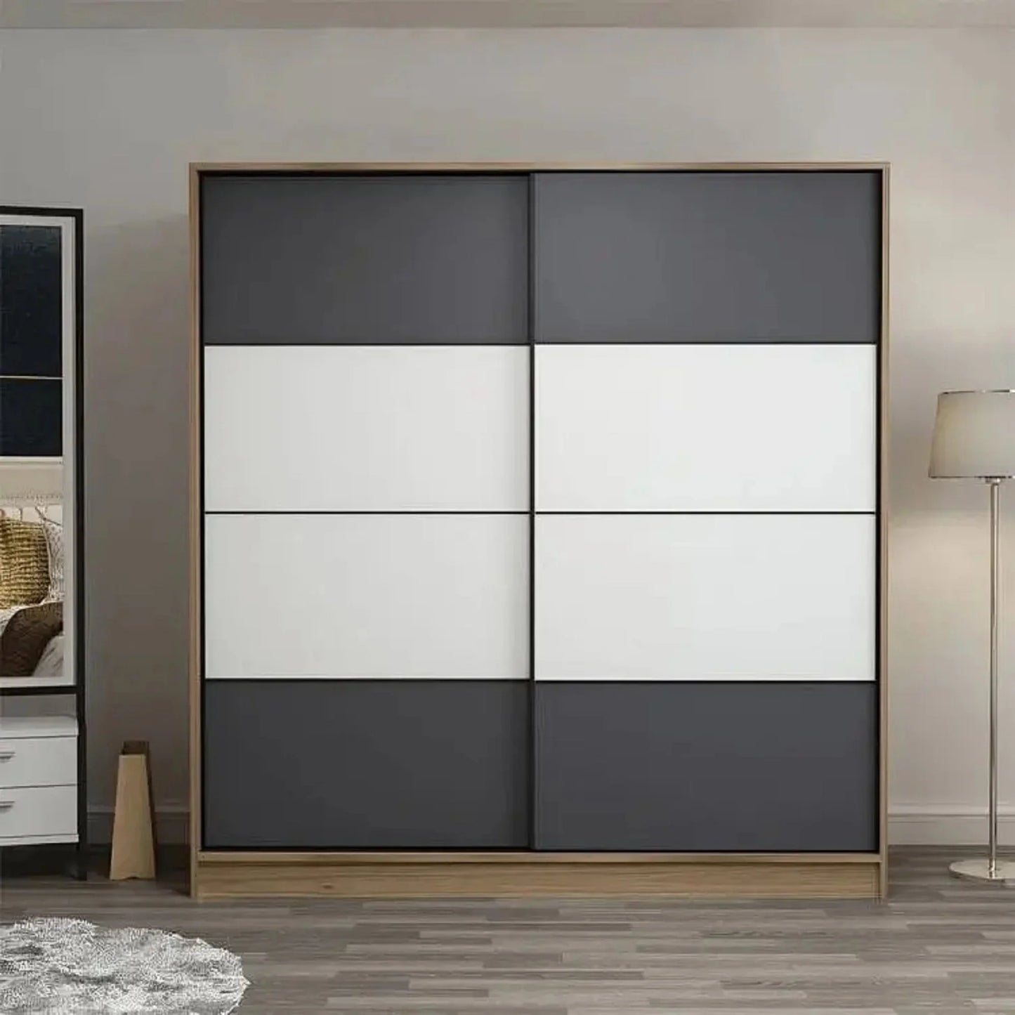 دولاب خشب ام دي اف، 200*60*200 سم