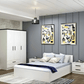 غرفة نوم مكونة من كومود و سرير و دولاب - COD6 - Homix