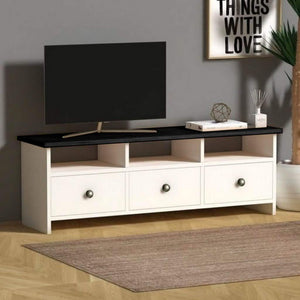 ترابيزة تليفزيون خشب ام دي اف، 130*32*55 سم