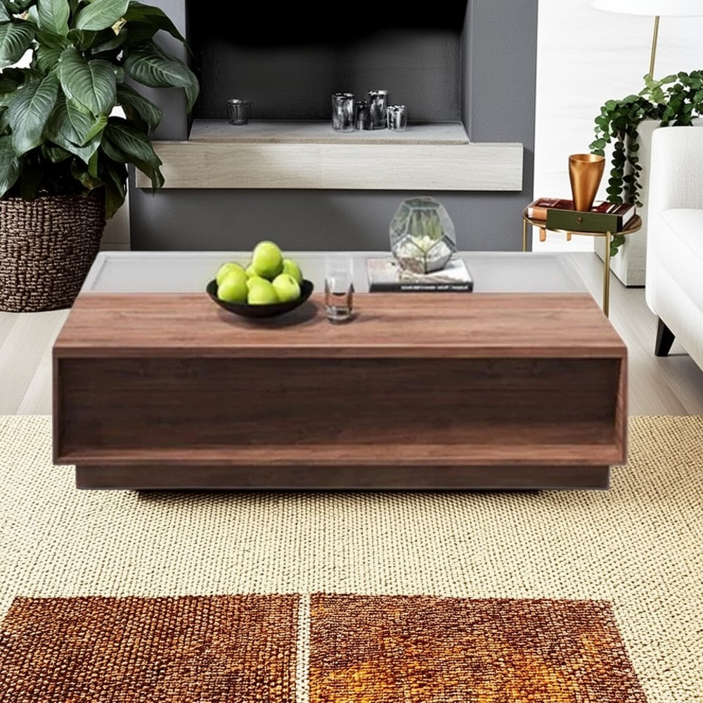 ترابيزة قهوة خشب ام دي اف، 100*50*40 سم