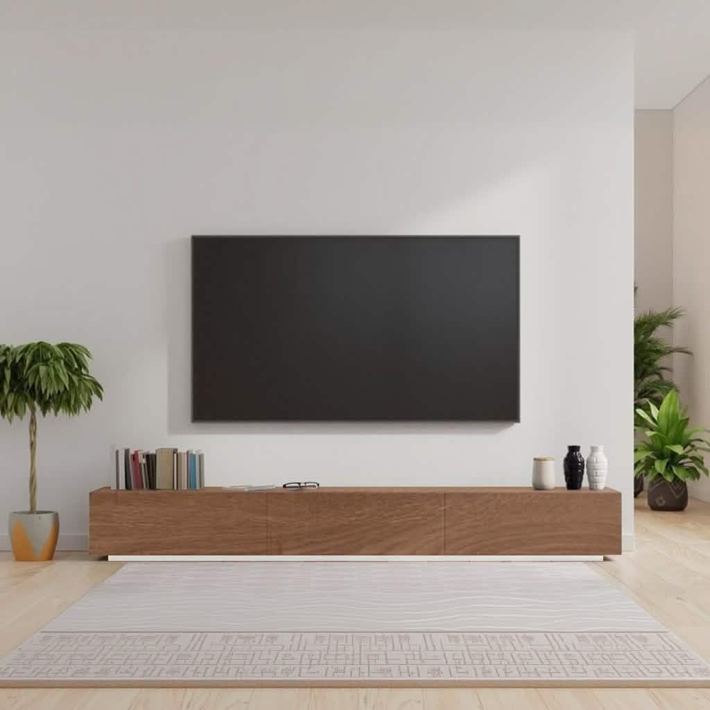 ترابيزة تليفزيون خشب ام دي اف، 160*30*40 سم
