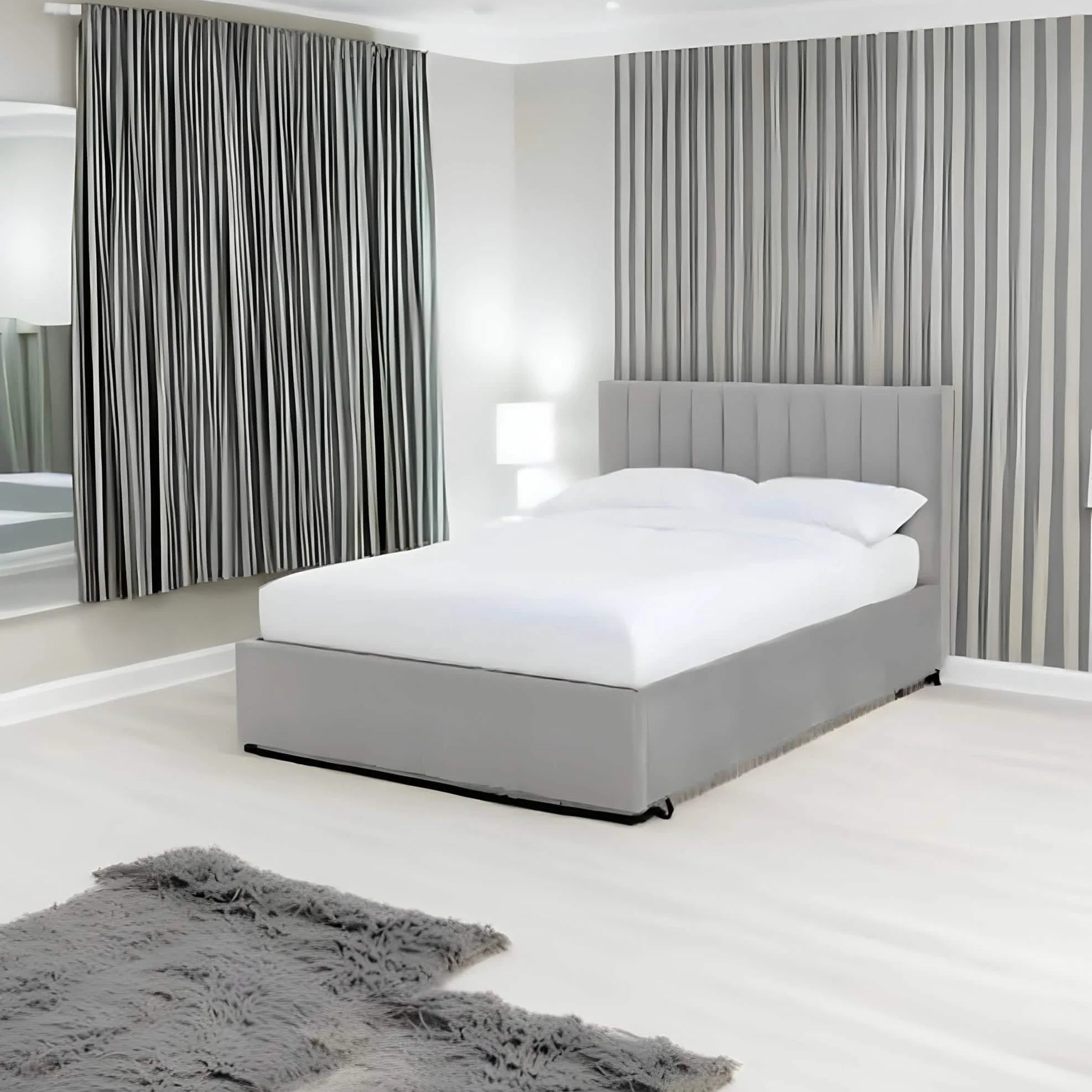 سرير كوين خشب كونتر، 140*195*120 سم