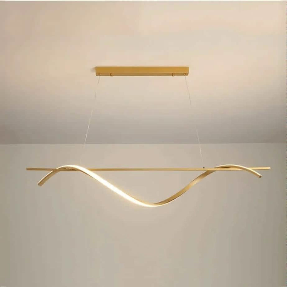 نجفة معدن و رابر، 100*75 سم- ذهبي