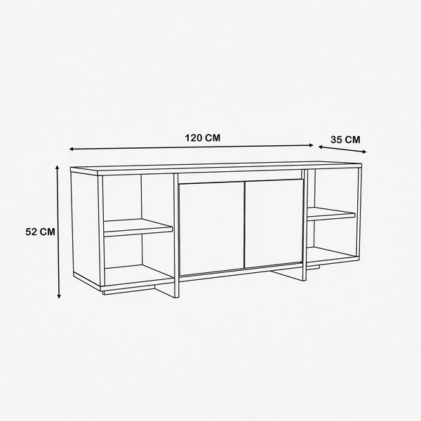 ترابيزة تليفزيون 120*35*52 سم  - ZAT23