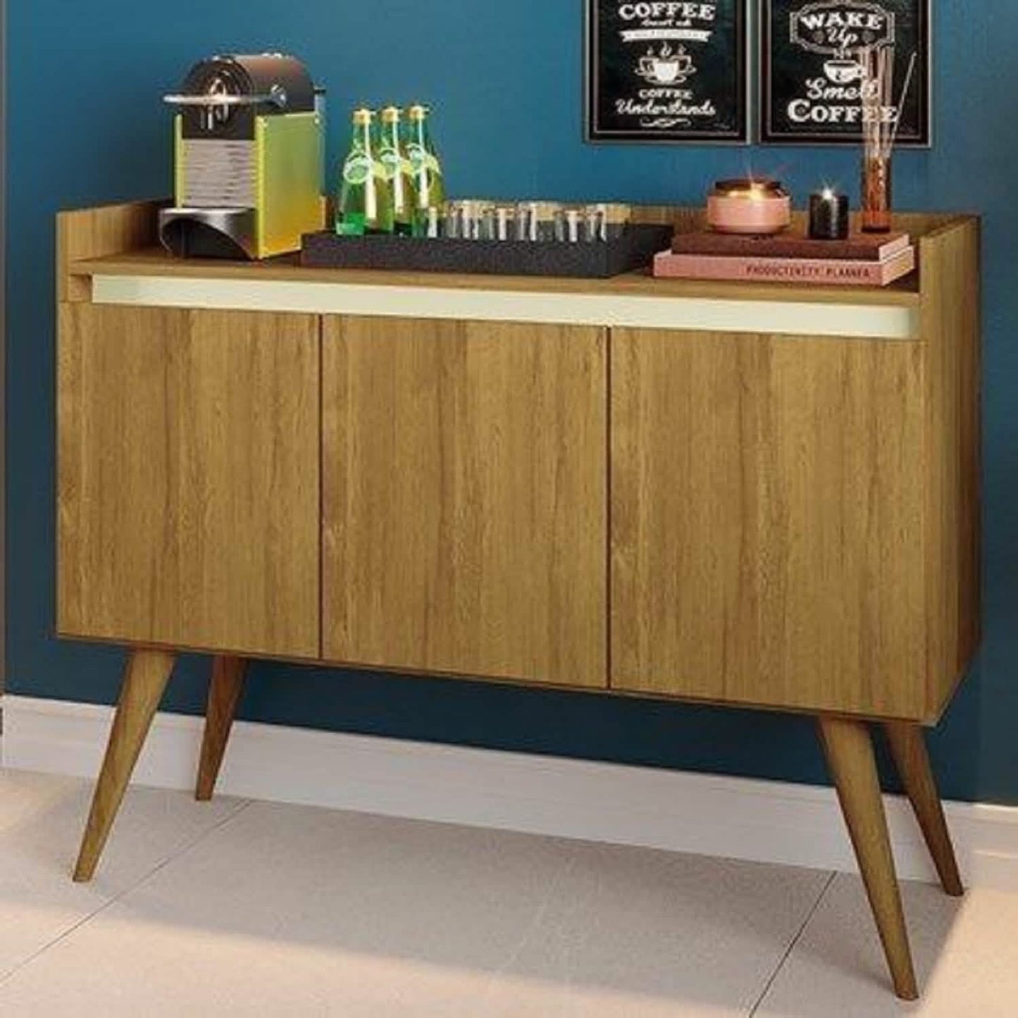 بوفيه خشب ام دي اف، 120*40*85 سم