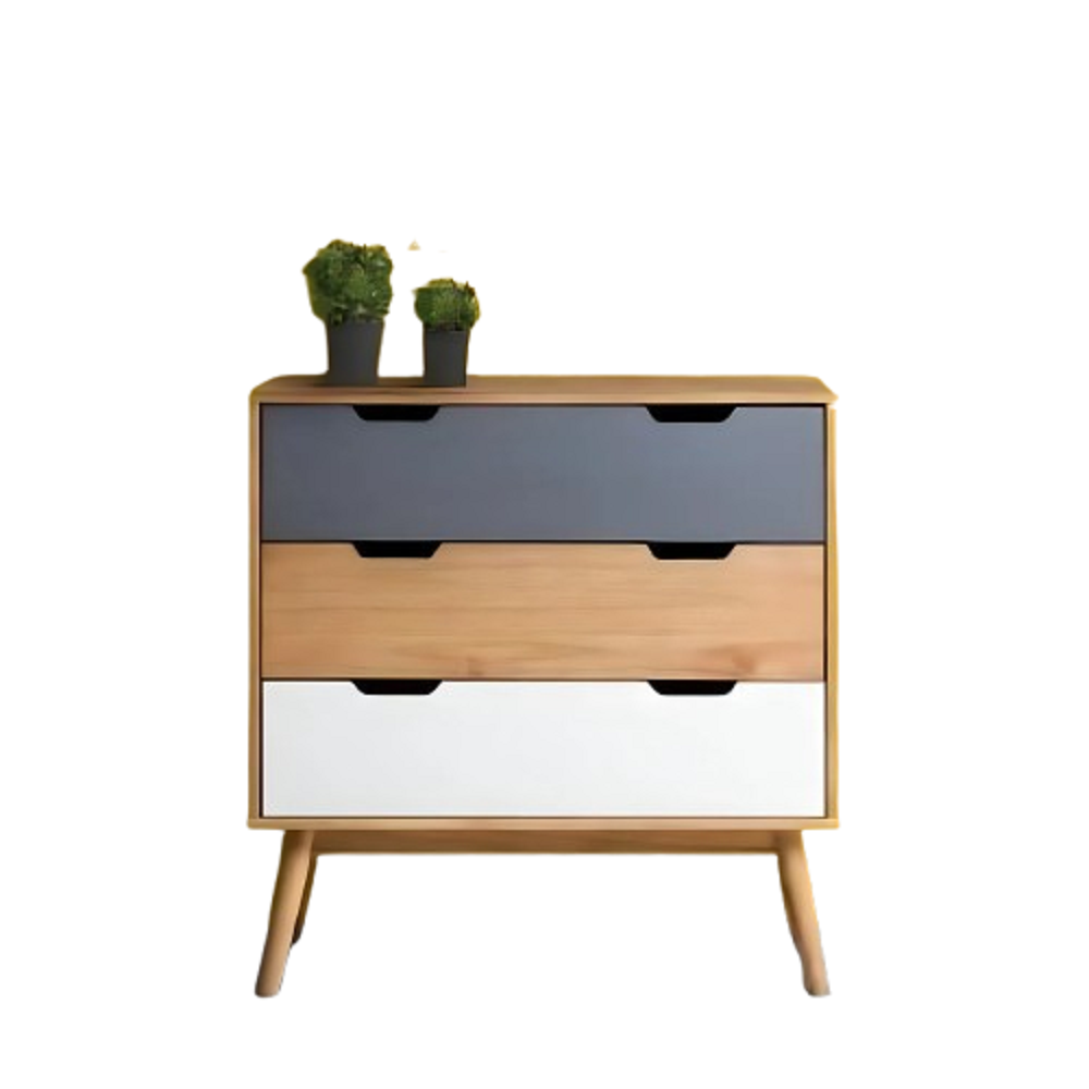 وحدة أدراج خشب ام دي اف، 80*40*90 سم