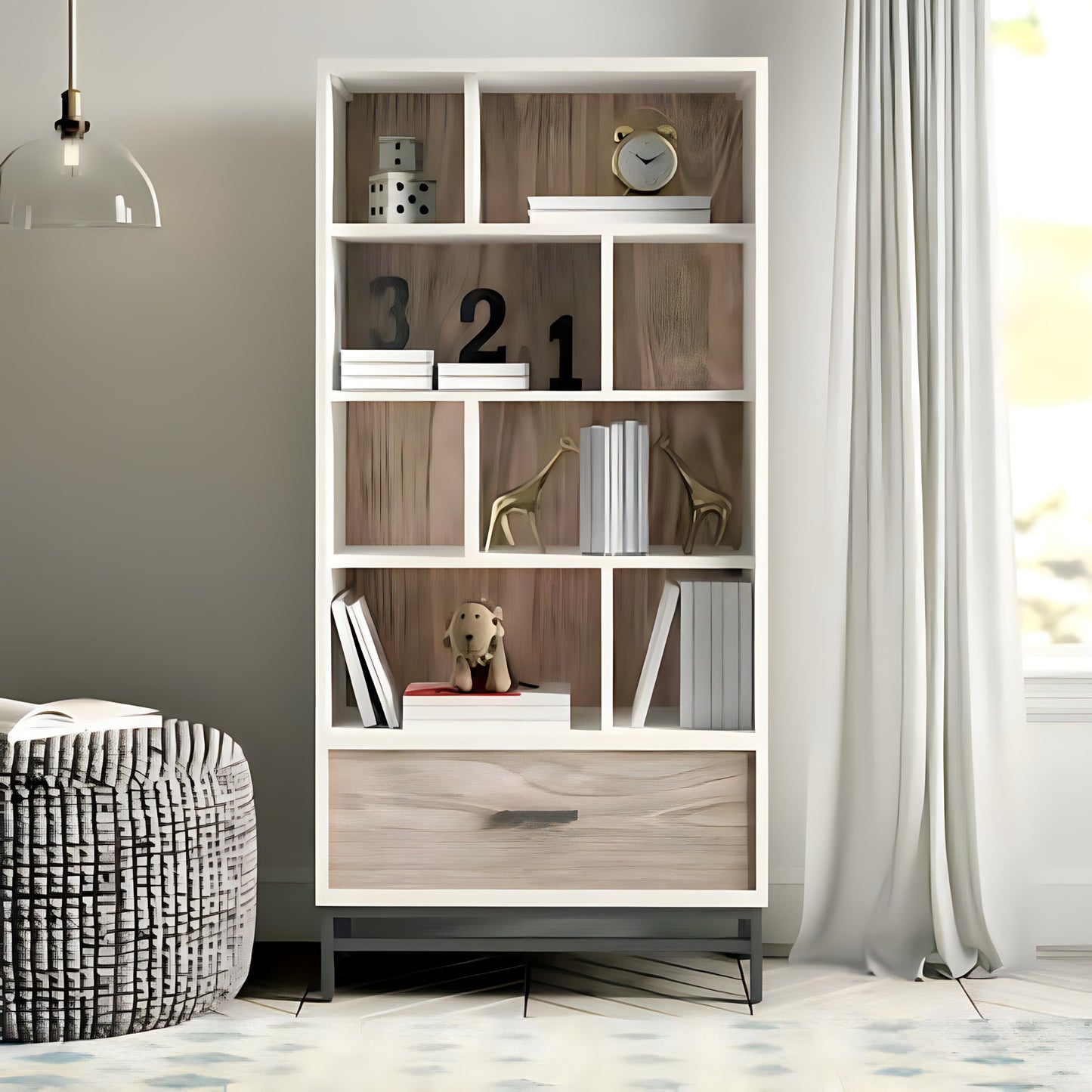 وحدة تخزين خشب ام دي اف، 80*40*180 سم