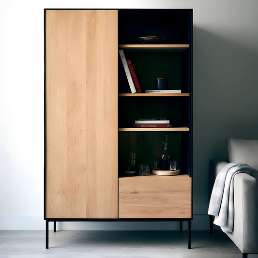 وحدة تخزين خشب ام دي اف، 80*40*200 سم