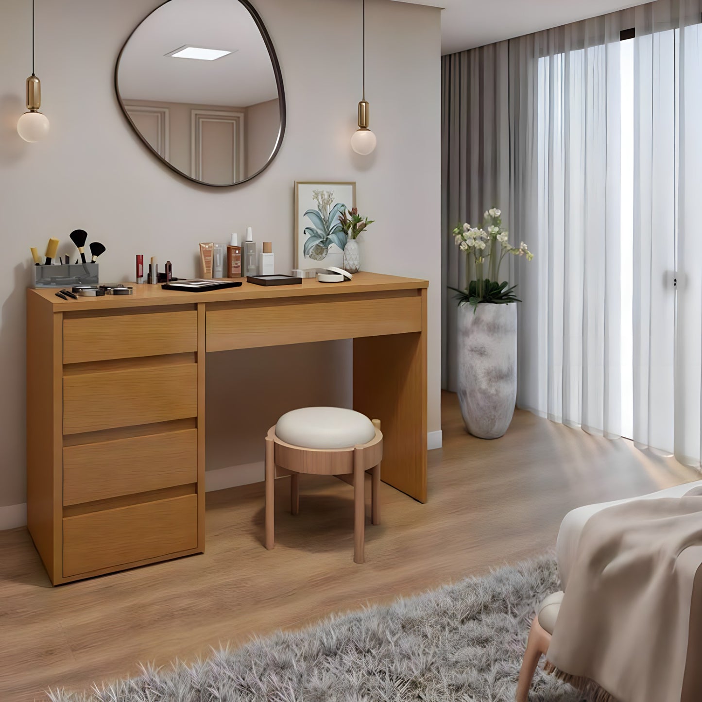 تسريحة خشب ام دي اف، 120*40*80 سم