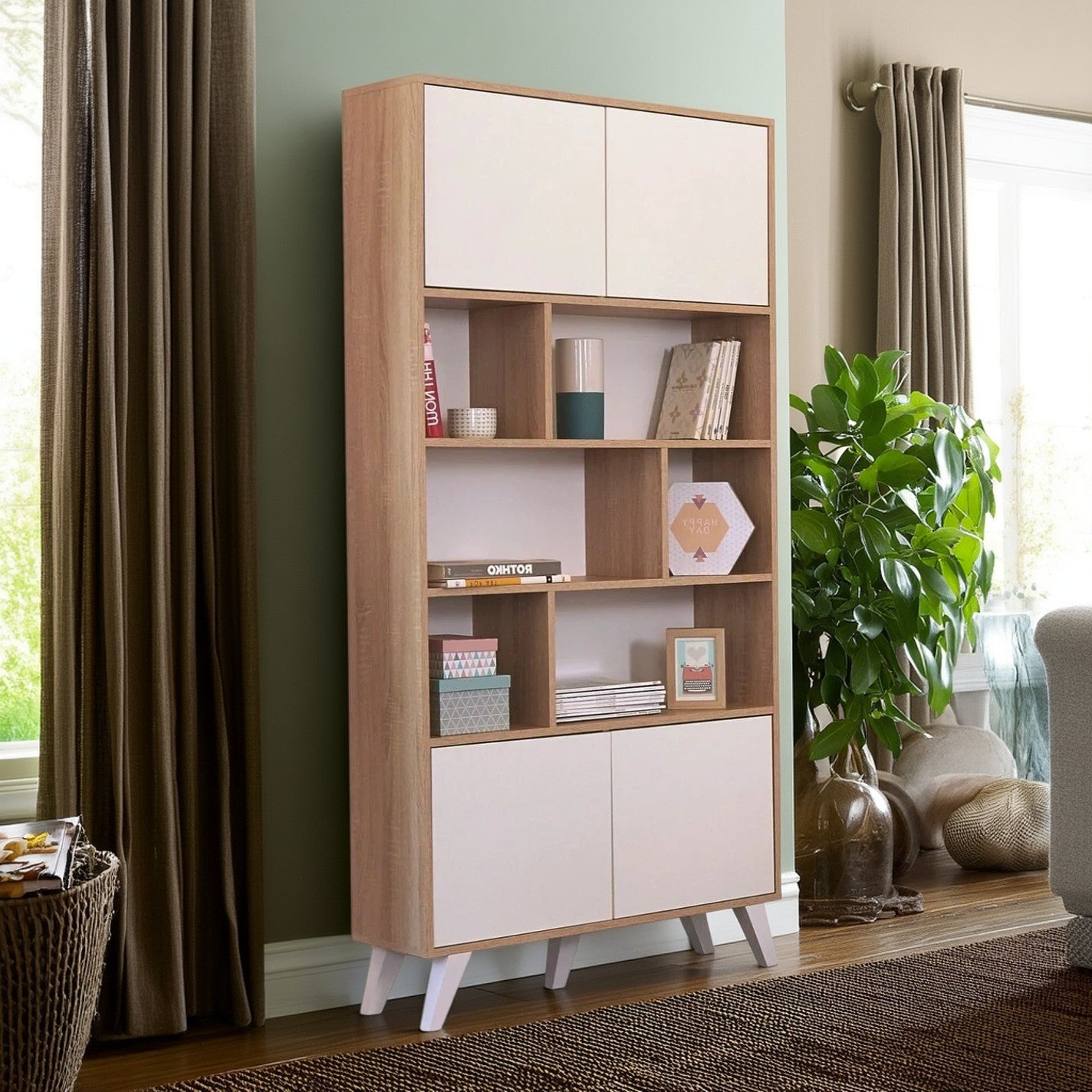 وحدة تخزين خشب ام دي اف، 80 *40*200 سم