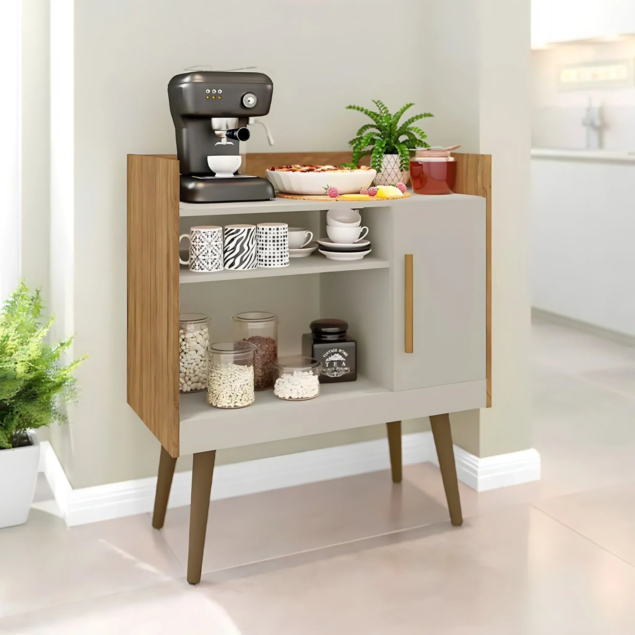 كوفي كورنر خشب ام دي اف، 80*40*90 سم