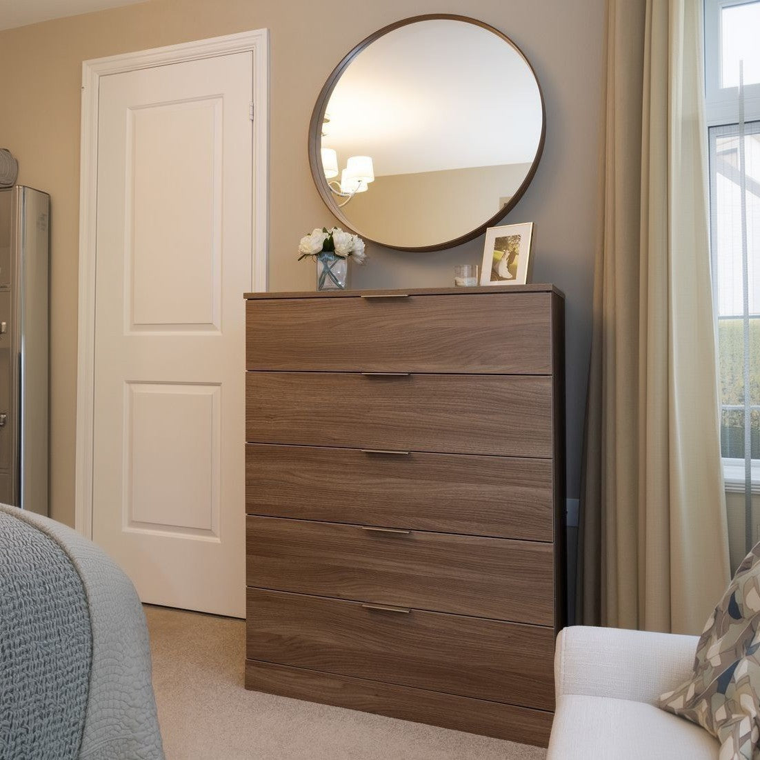 وحدة أدراج خشب ام دي اف، 80*40*100 سم