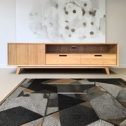 ترابيزة تليفزيون خشب ام دي اف، 140*30*50 سم