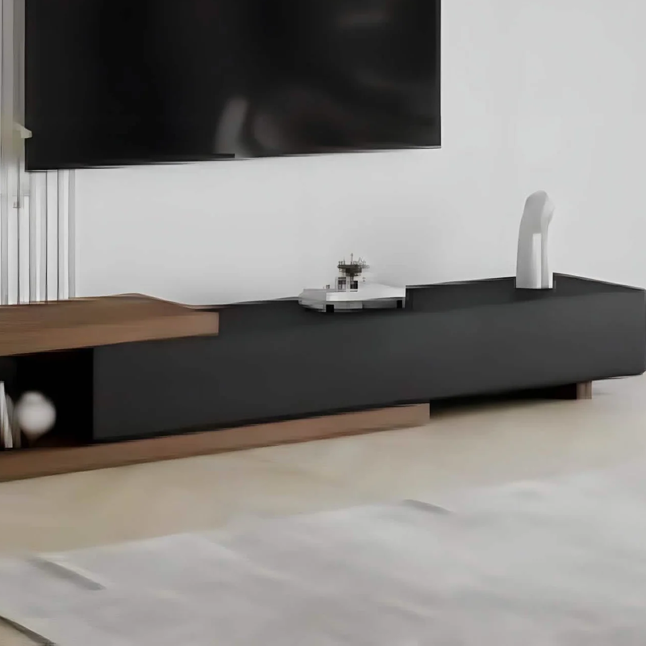 ترابيزة تليفزيون خشب ام دي اف، 200*30*40 سم