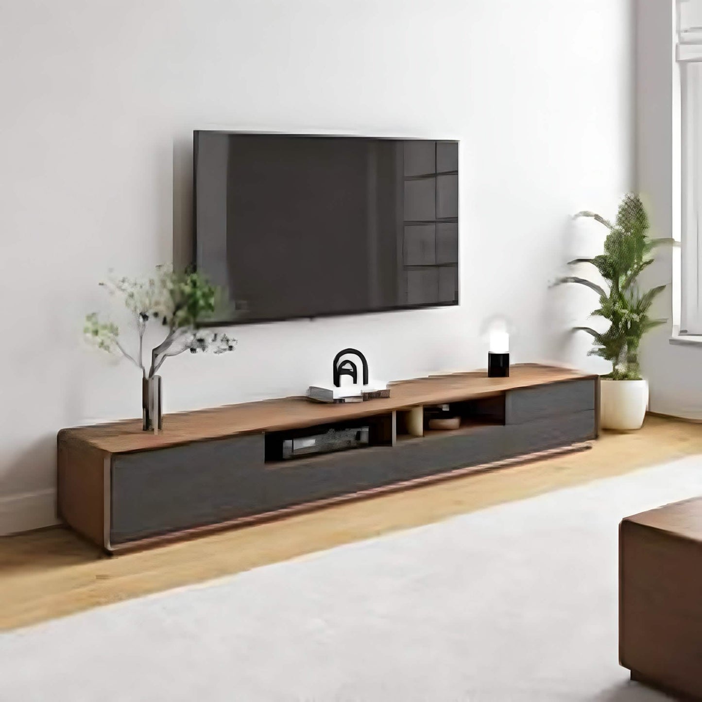 ترابيزة تليفزيون خشب ام دي اف، 200*30*40 سم