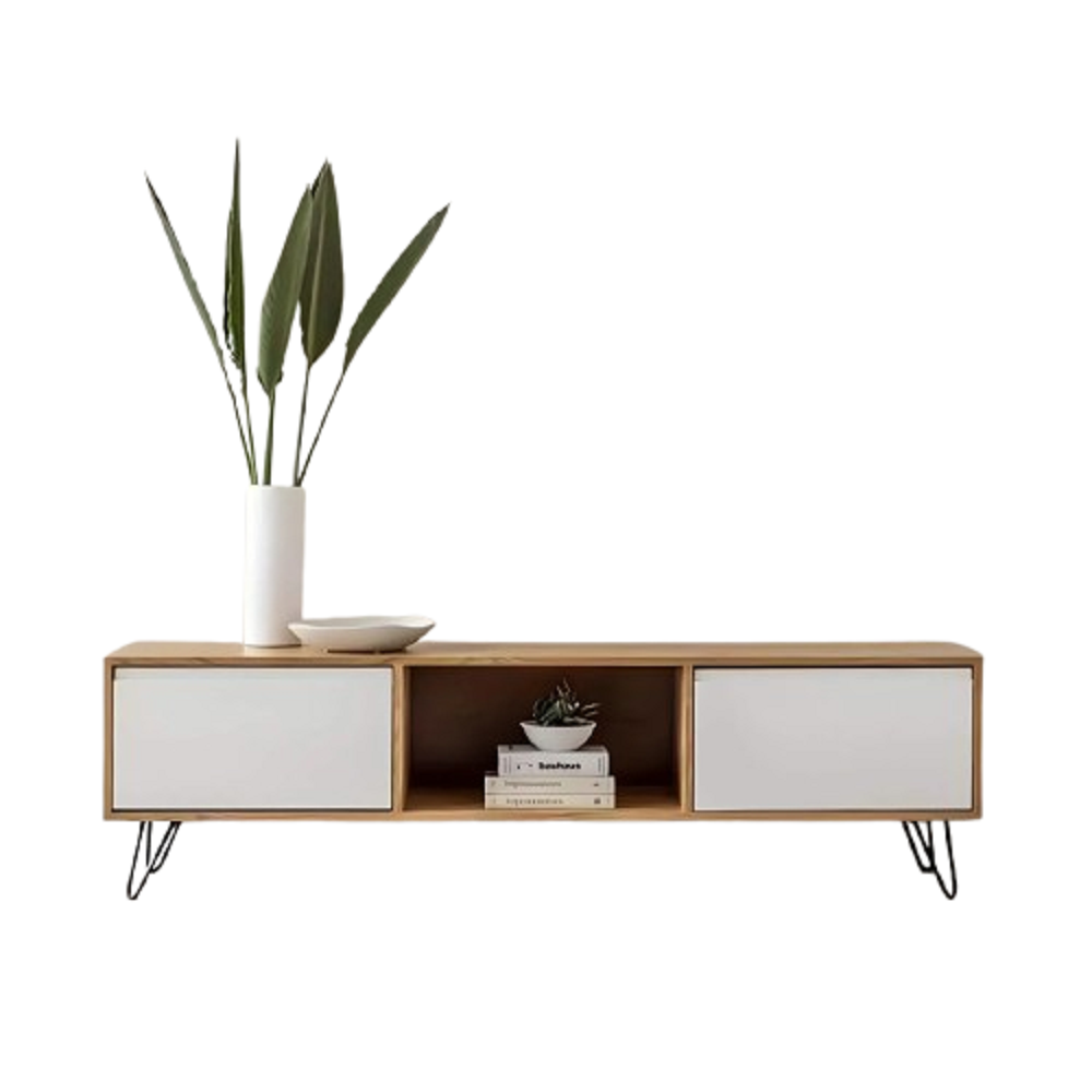 ترابيزة تليفزيون خشب ام دي اف، 140*30*45 سم