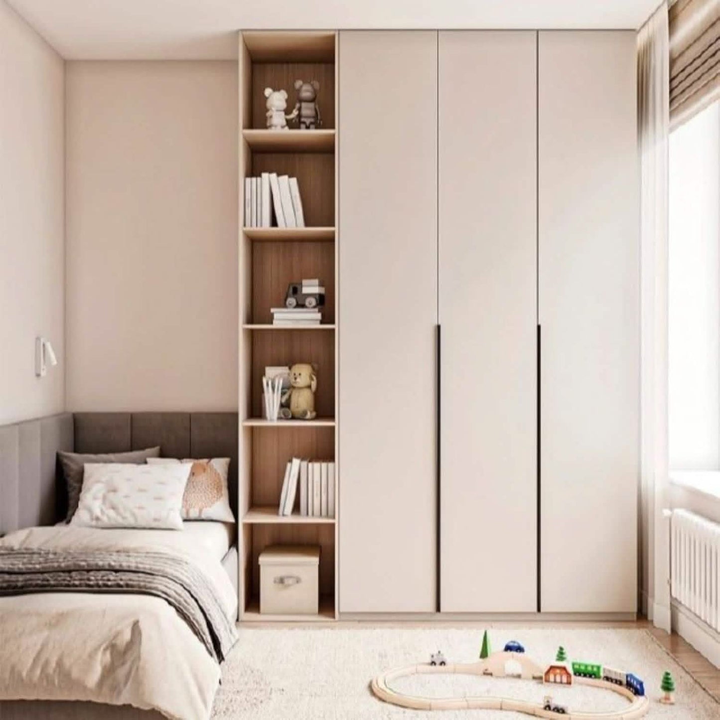 دولاب خشب ام دي اف، 160*40*200 سم