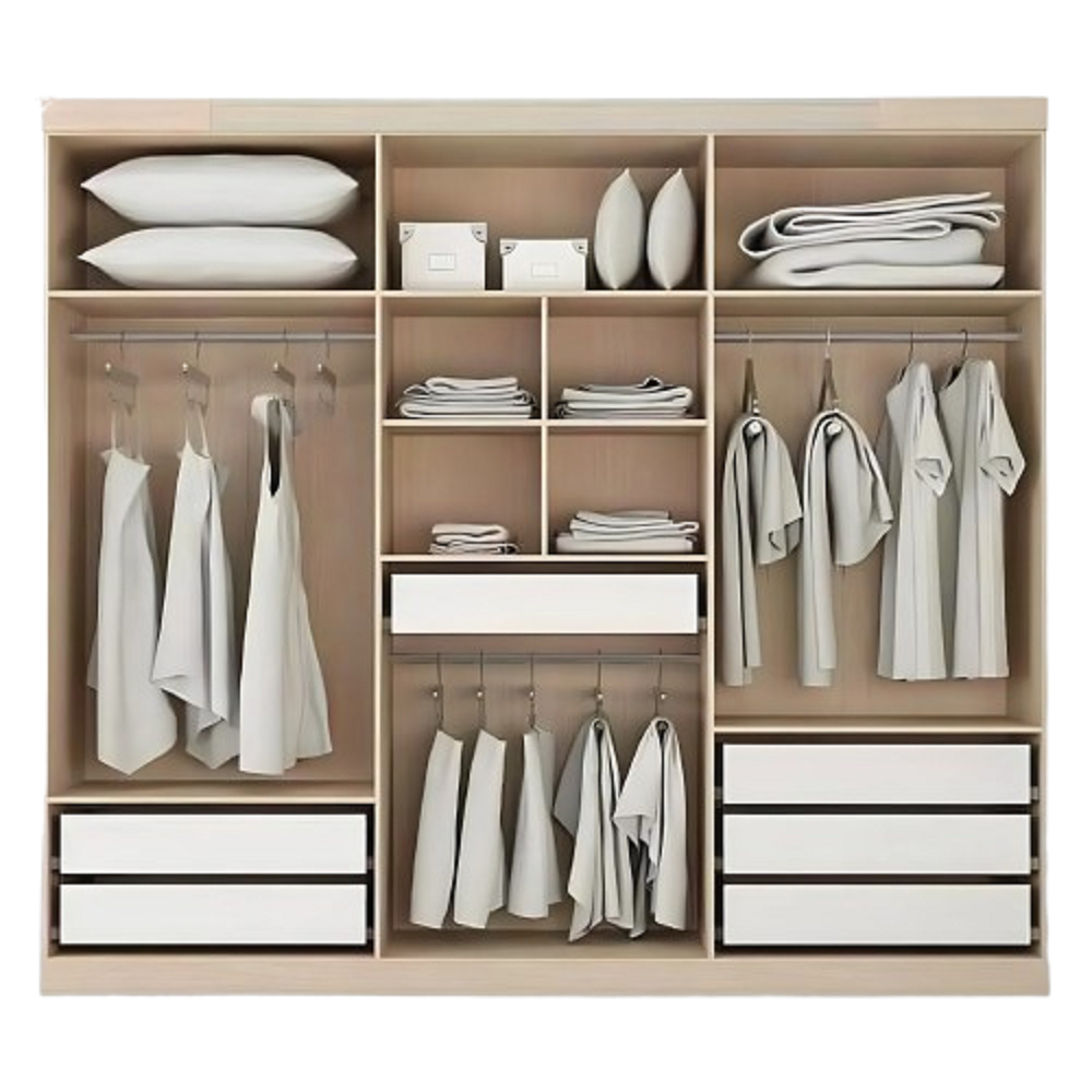 دريسنج خشب ام دي اف، 240*40*240 سم