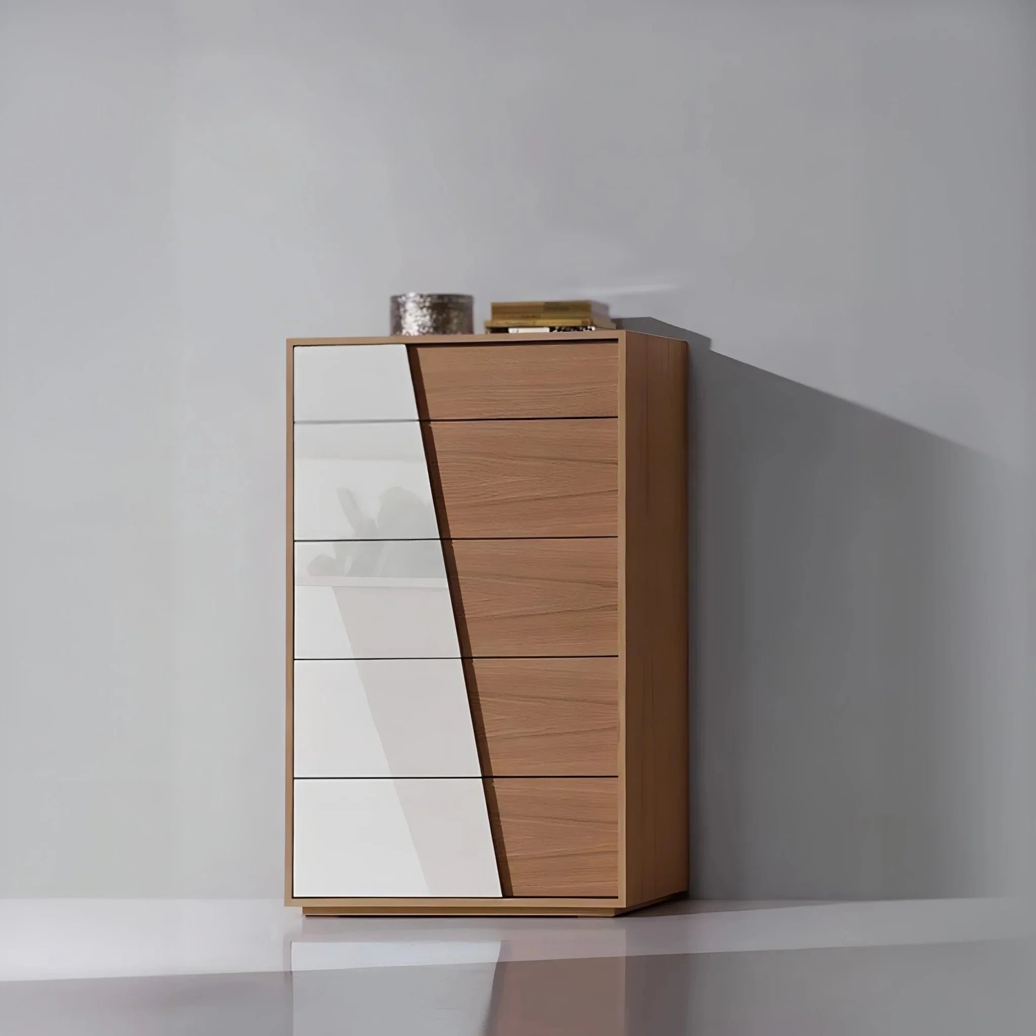 وحدة أدراج خشب ام دي اف، 60*40*120 سم