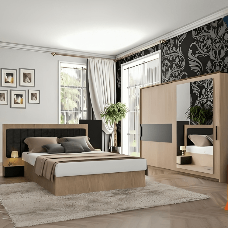 غرفة نوم كاملة بتصميم مودرن - DER62 - Homix