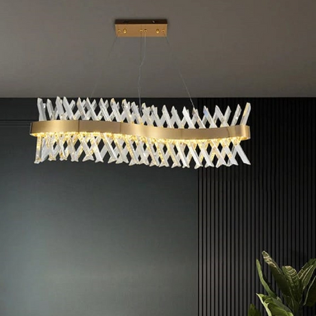 نجفة ستيل، 100*100 سم- ذهبي