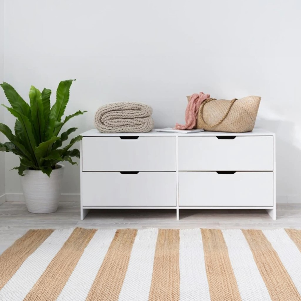 وحدة أدراج خشب ام دي اف، 80*40*50 سم