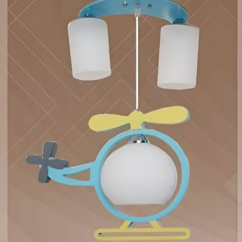 نجفة خشب و زجاج، 18*50 سم - لبني