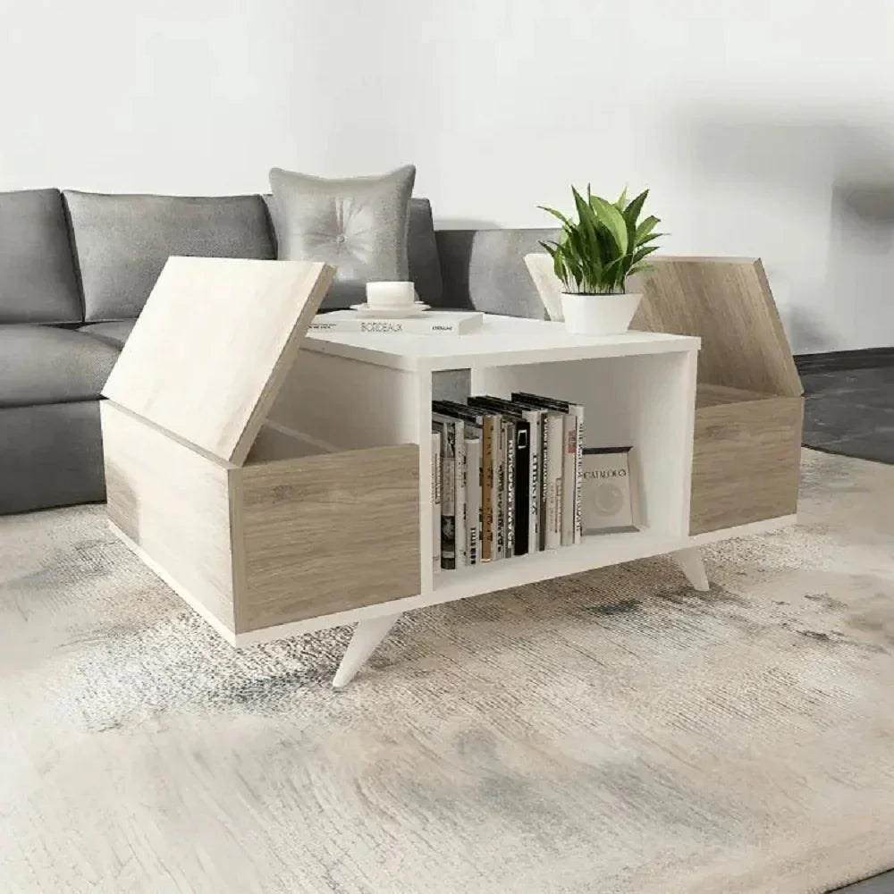 ترابيزة قهوة ام دي اف، 100*60*50 سم