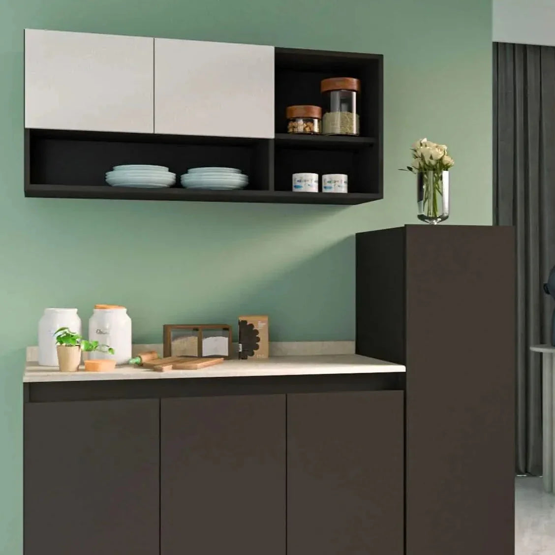 مطبخ خشب ام دي اف، 3 قطع