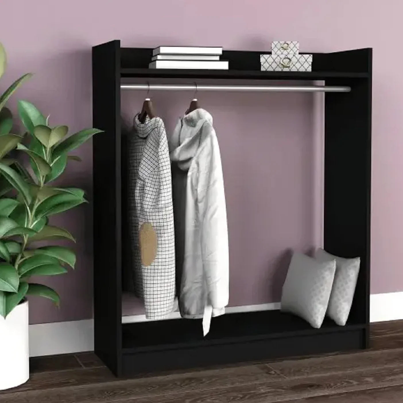 شماعة ملابس خشب ام دي اف، 100*35*120 سم