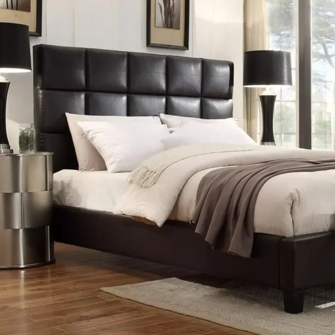 سرير كينج خشب ام دي اف و زان، 160*200*120 سم