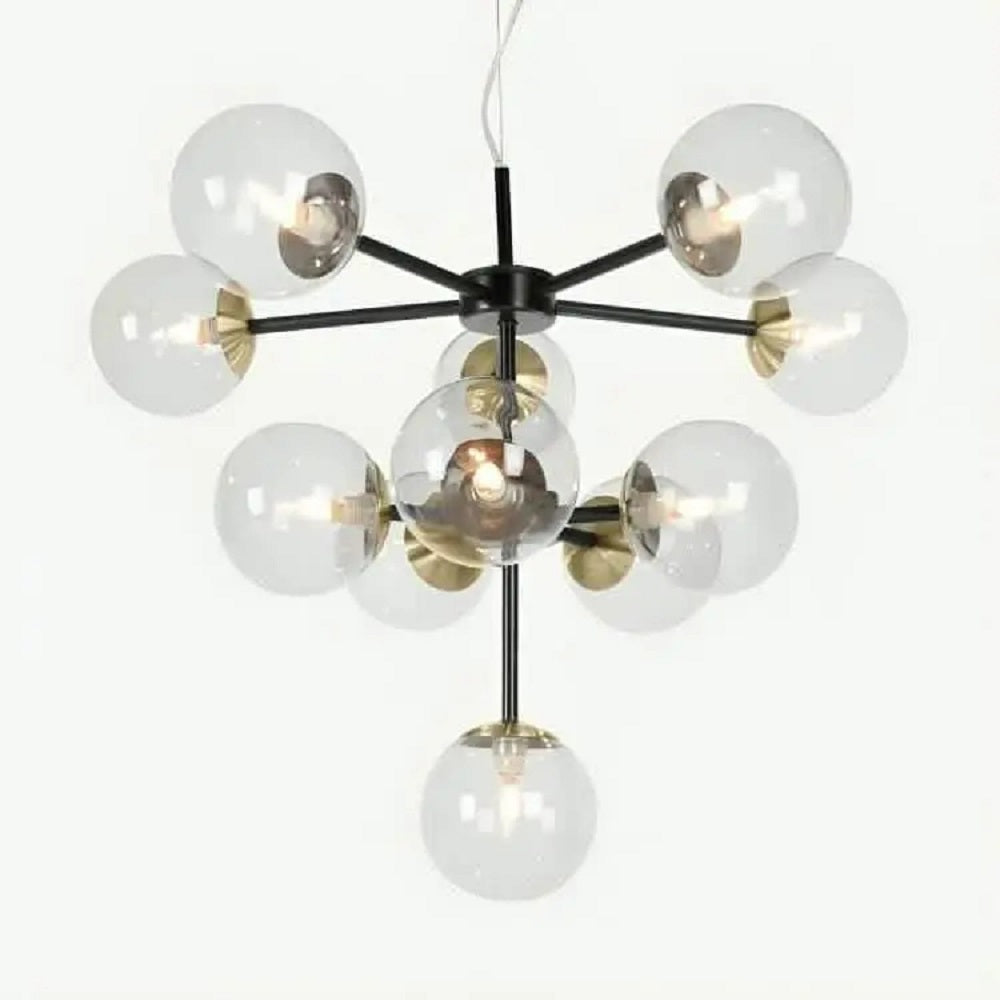 نجفة معدن و زجاج، 61*52 سم