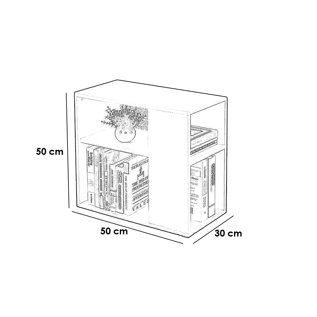 ترابيزة جانبية ام دي اف 50*30*50 سم - BAL120