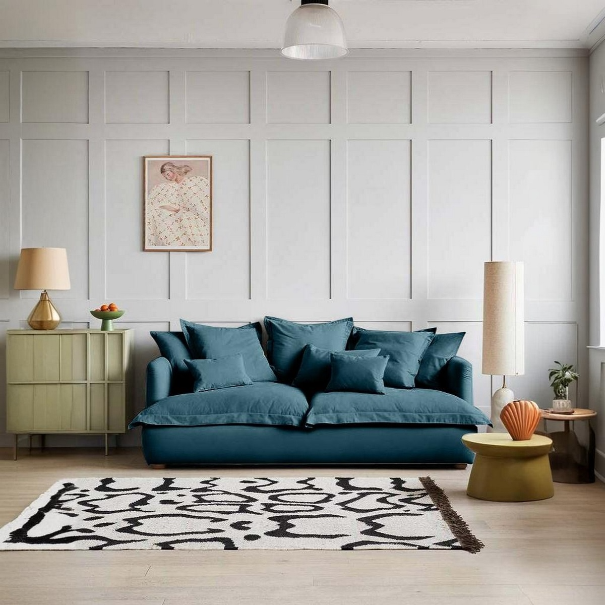 كنبة خشب زان، 202*85*75 سم